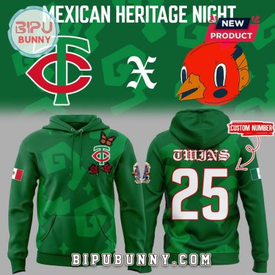 Minnesota Twins Mexican Heritage Night Green Hoodie