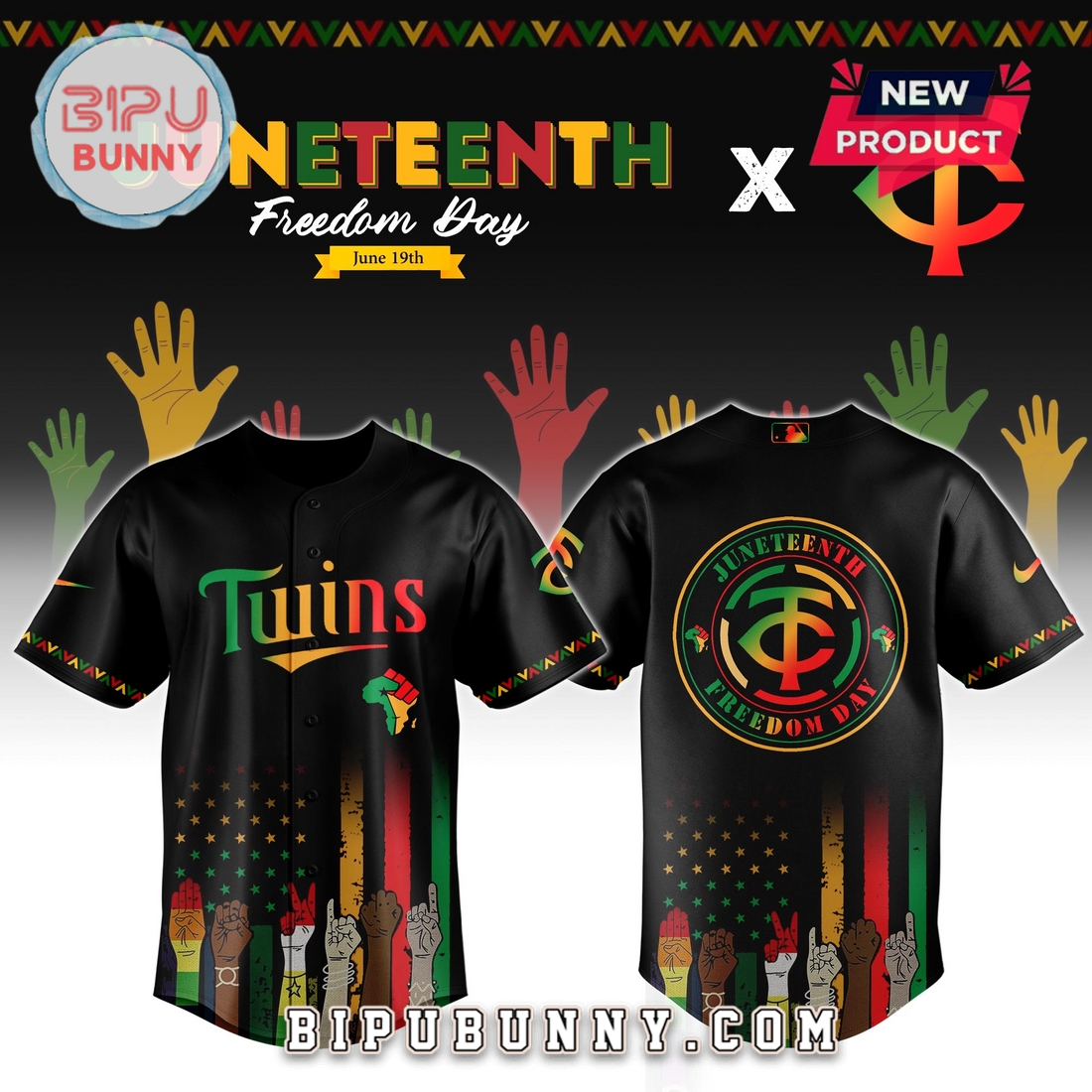 Minnesota Twins MLB x Juneteenth Baseball Jersey Minnesota Twins MLB x Juneteenth Baseball Jersey