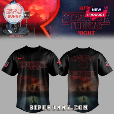 Minnesota Twins Stranger Things Night Baseball Jersey