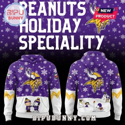 Minnesota Vikings 2025 Peanuts Holiday Hoodie