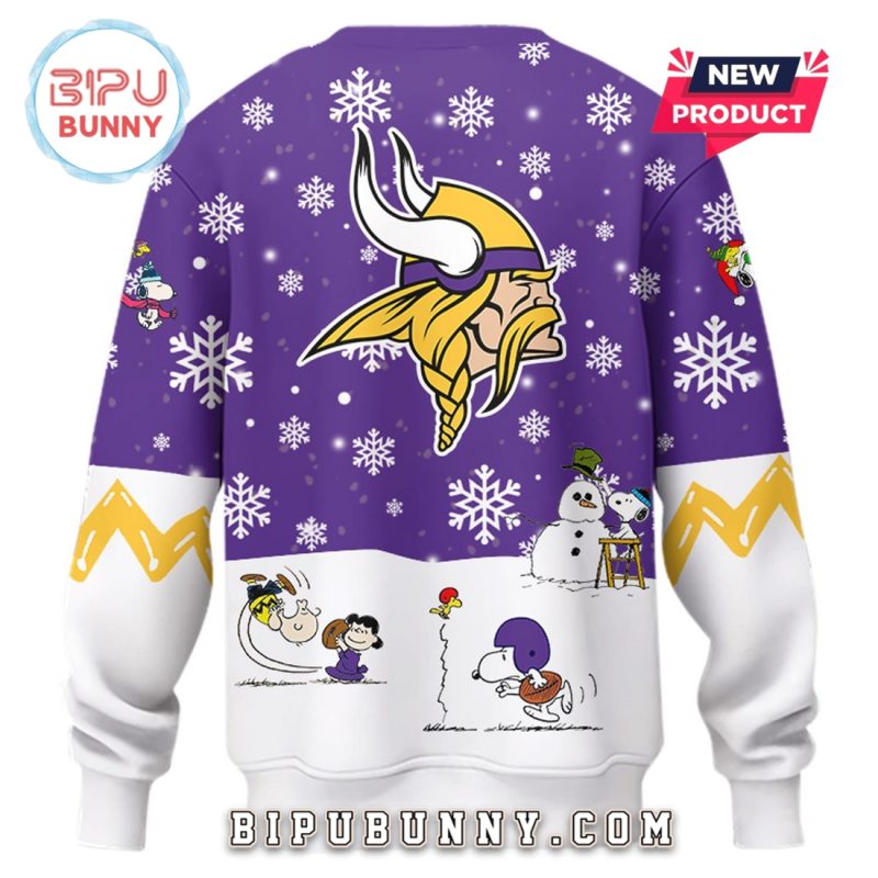 Minnesota Vikings 2025 Peanuts Holiday Hoodie