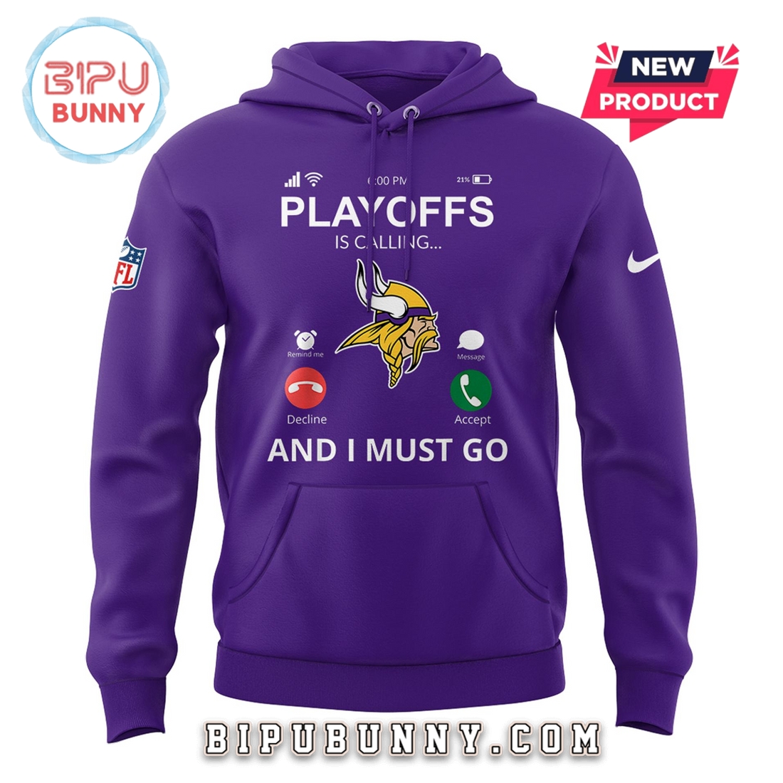 Minnesota Vikings 2025 Playoffs Hoodie Limited Edition Minnesota Vikings 2025 Playoffs Hoodie Limited Edition