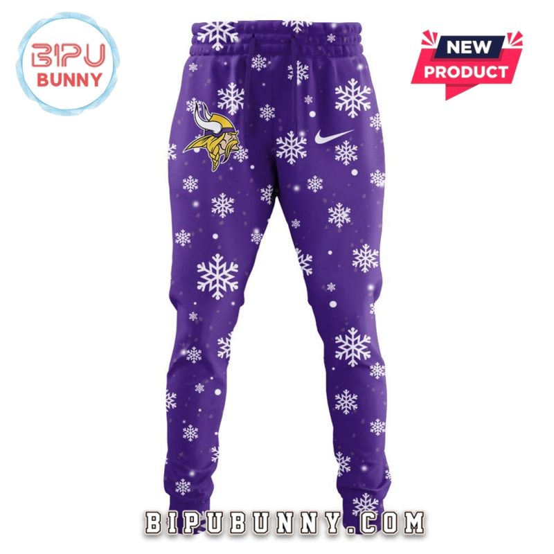Minnesota Vikings Peanuts Holiday 2025 Hoodie And Pants
