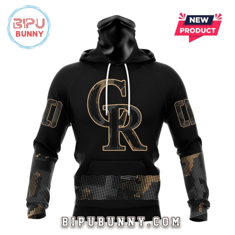 MLB Colorado Rockies 2025 Armed Forces Day Hoodie