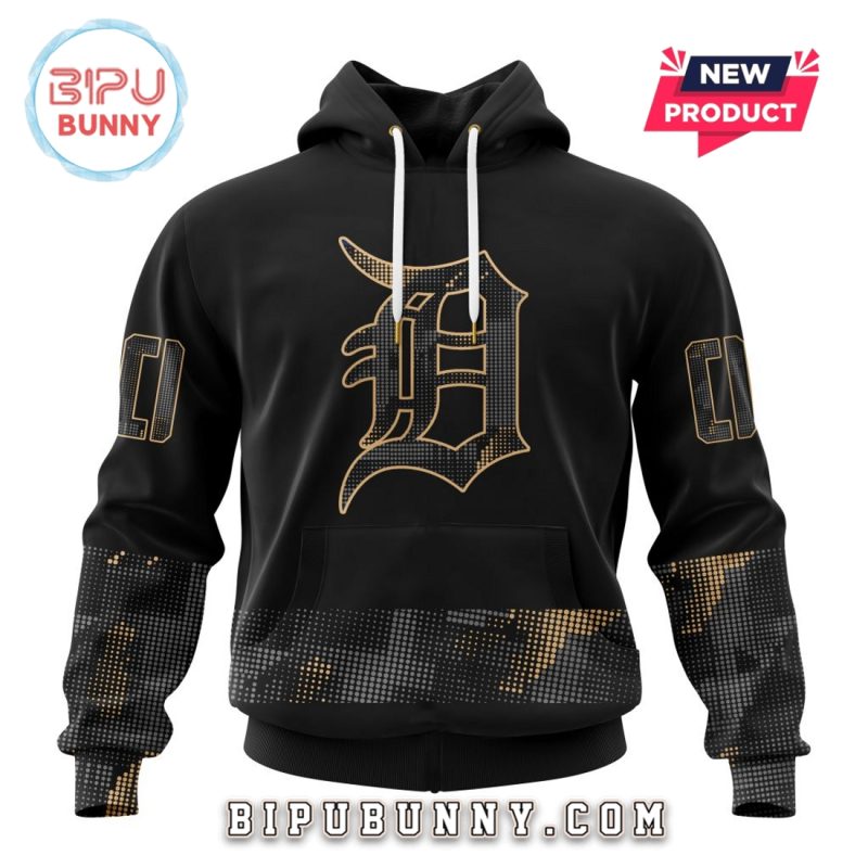 MLB Detroit Tigers 2025 Armed Forces Day Hoodie