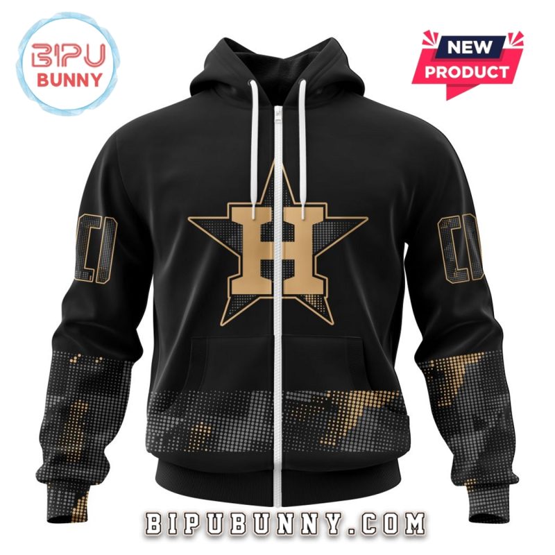 MLB Houston Astros 2025 Armed Forces Day Hoodie