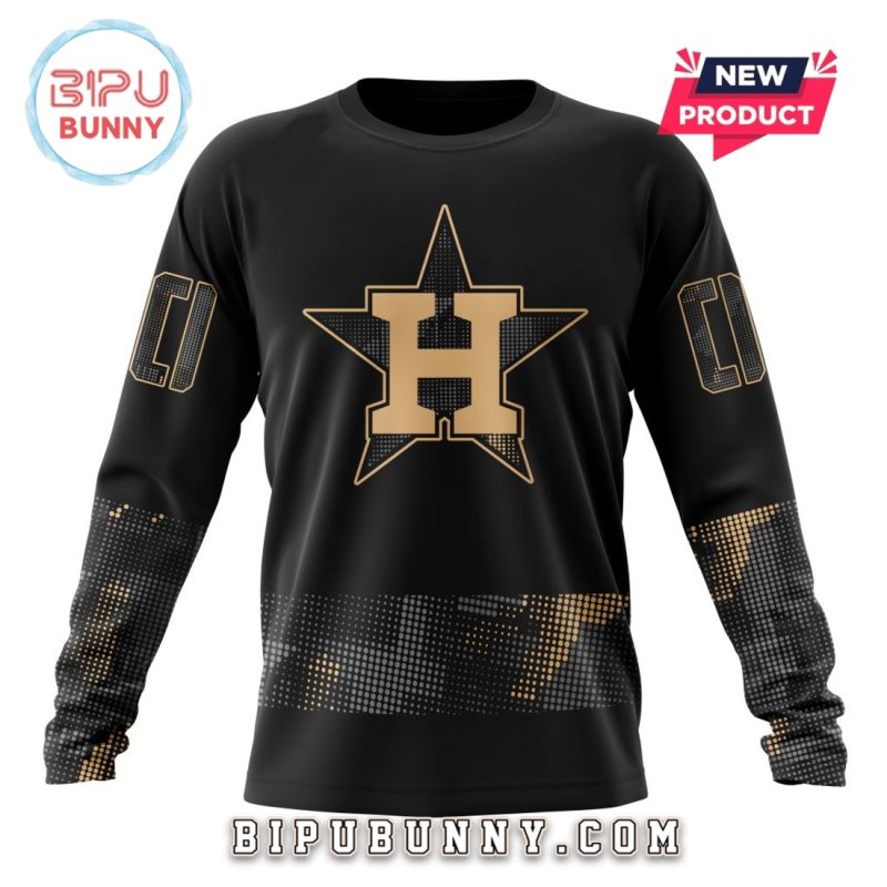 MLB Houston Astros 2025 Armed Forces Day Hoodie