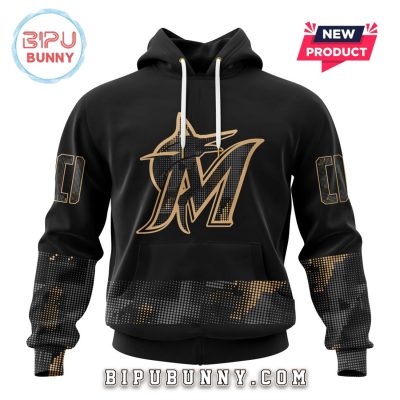 MLB Miami Marlins 2025 Armed Forces Day Hoodie
