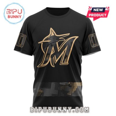 MLB Miami Marlins 2025 Armed Forces Day Hoodie