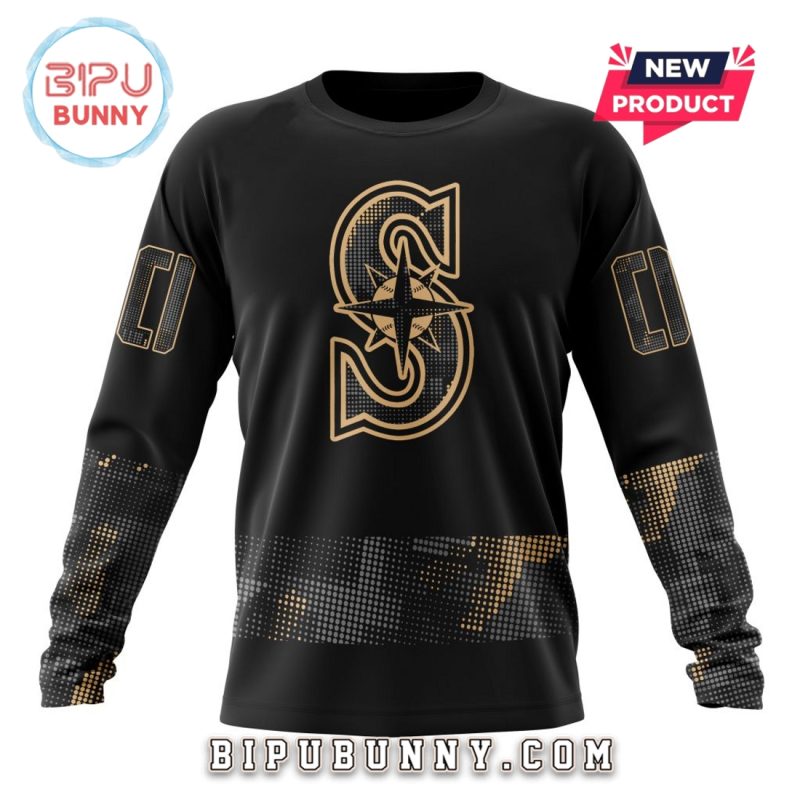 MLB Seattle Mariners 2025 Armed Forces Day Hoodie