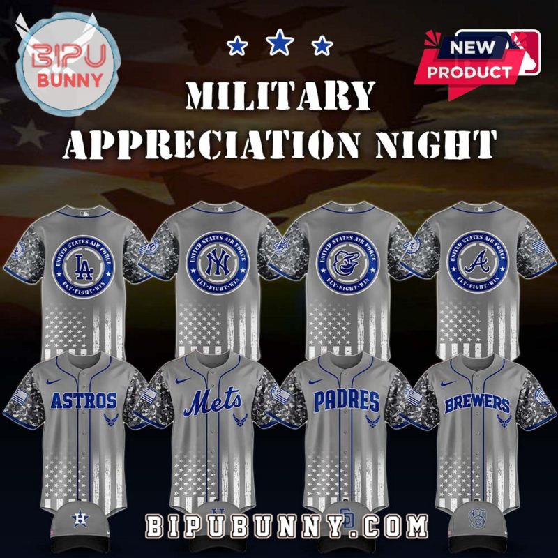 MLB x United States Air Force Military Appreciation Night Grey Jersey