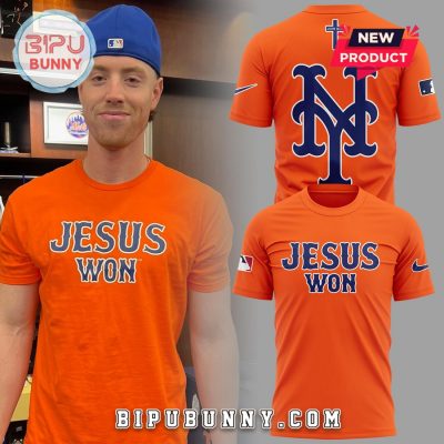 New York Mets Jesus Won Orange Hoodie