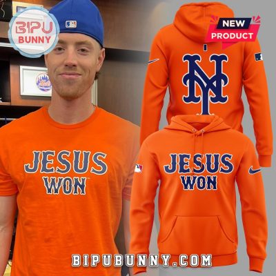 New York Mets Jesus Won Orange Hoodie And Pants