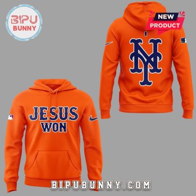 New York Mets Jesus Won Orange Hoodie And Pants