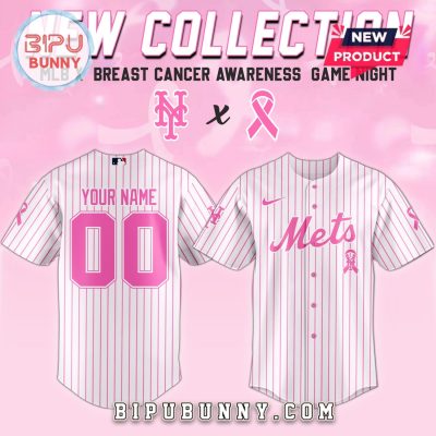 New York Mets MLB x Breast Cancer Awareness Game Night Baseball Jersey
