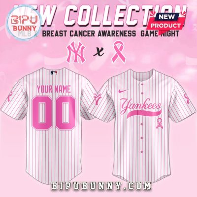 New York Yankees MLB x Breast Cancer Awareness Game Night Baseball Jersey