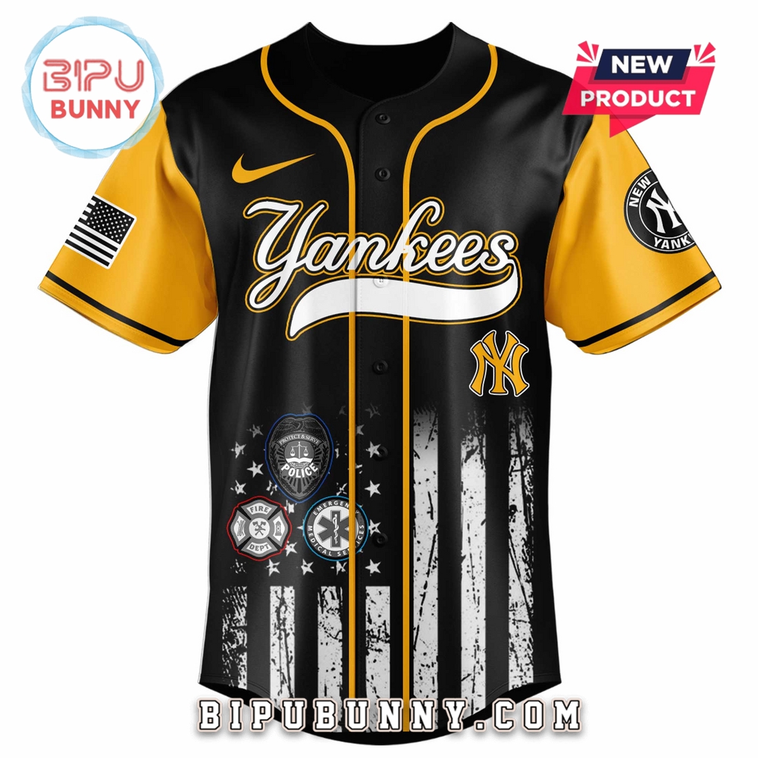 New York Yankees MLB x First Responders Night Baseball Jersey New York Yankees MLB x First Responders Night Baseball Jersey
