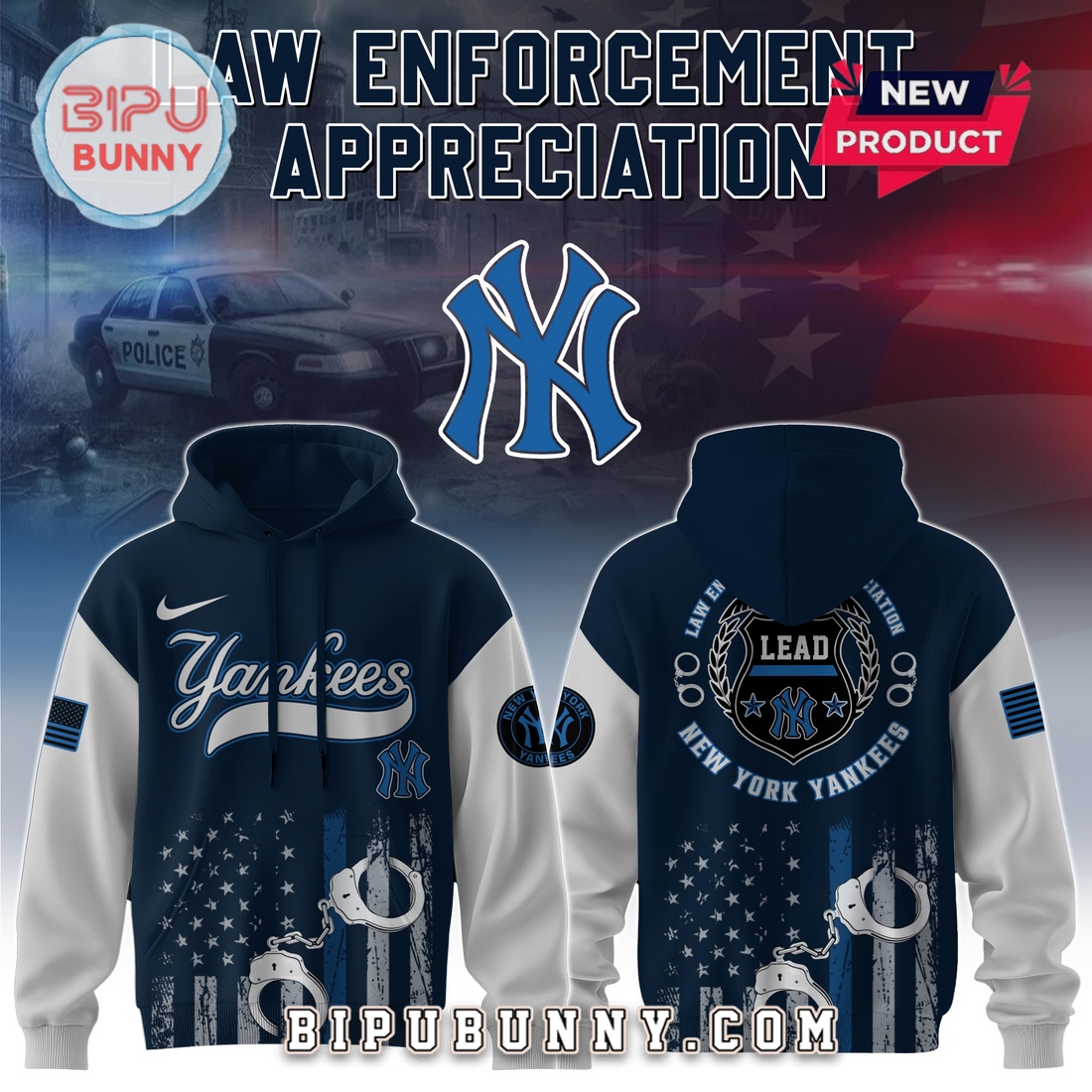New York Yankees MLB x Law Enforcement Appreciation Day Hoodie And Pants New York Yankees MLB x Law Enforcement Appreciation Day Hoodie And Pants