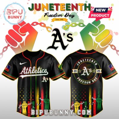 Oakland Athletics MLB x Juneteenth Day 2025 Baseball Jersey