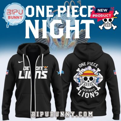 One Piece x Detroit Lions Limited Edition Hoodie And Pants