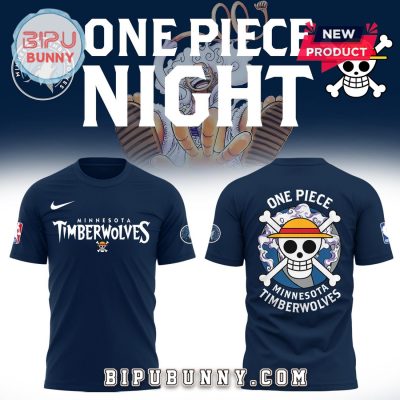 One Piece x Minnesota Timberwolves Navy Hoodie