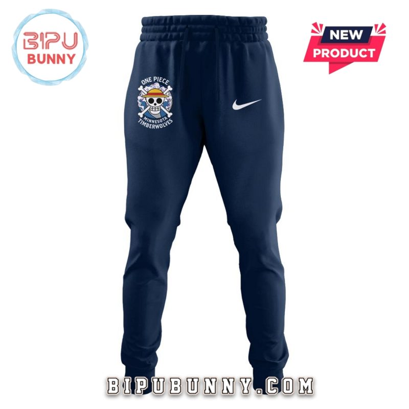 One Piece x Minnesota Timberwolves Navy Hoodie And Pants