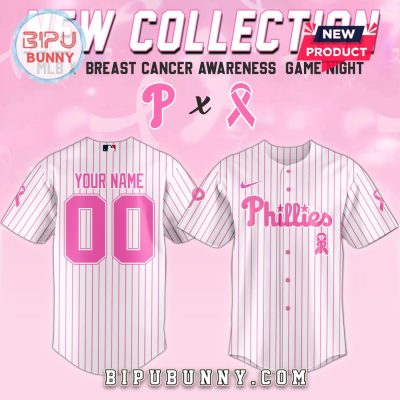 Philadelphia Phillies MLB x Breast Cancer Awareness Game Night Baseball Jersey