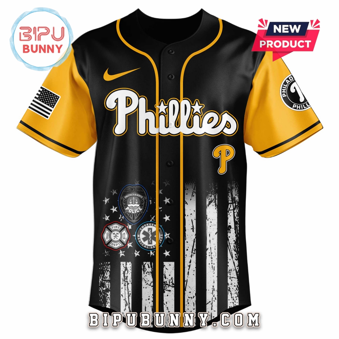 Philadelphia Phillies MLB x First Responders Night Baseball Jersey Philadelphia Phillies MLB x First Responders Night Baseball Jersey