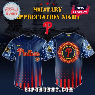 Philadelphia Phillies MLB x Marine Corps Military Appreciation Baseball Jersey