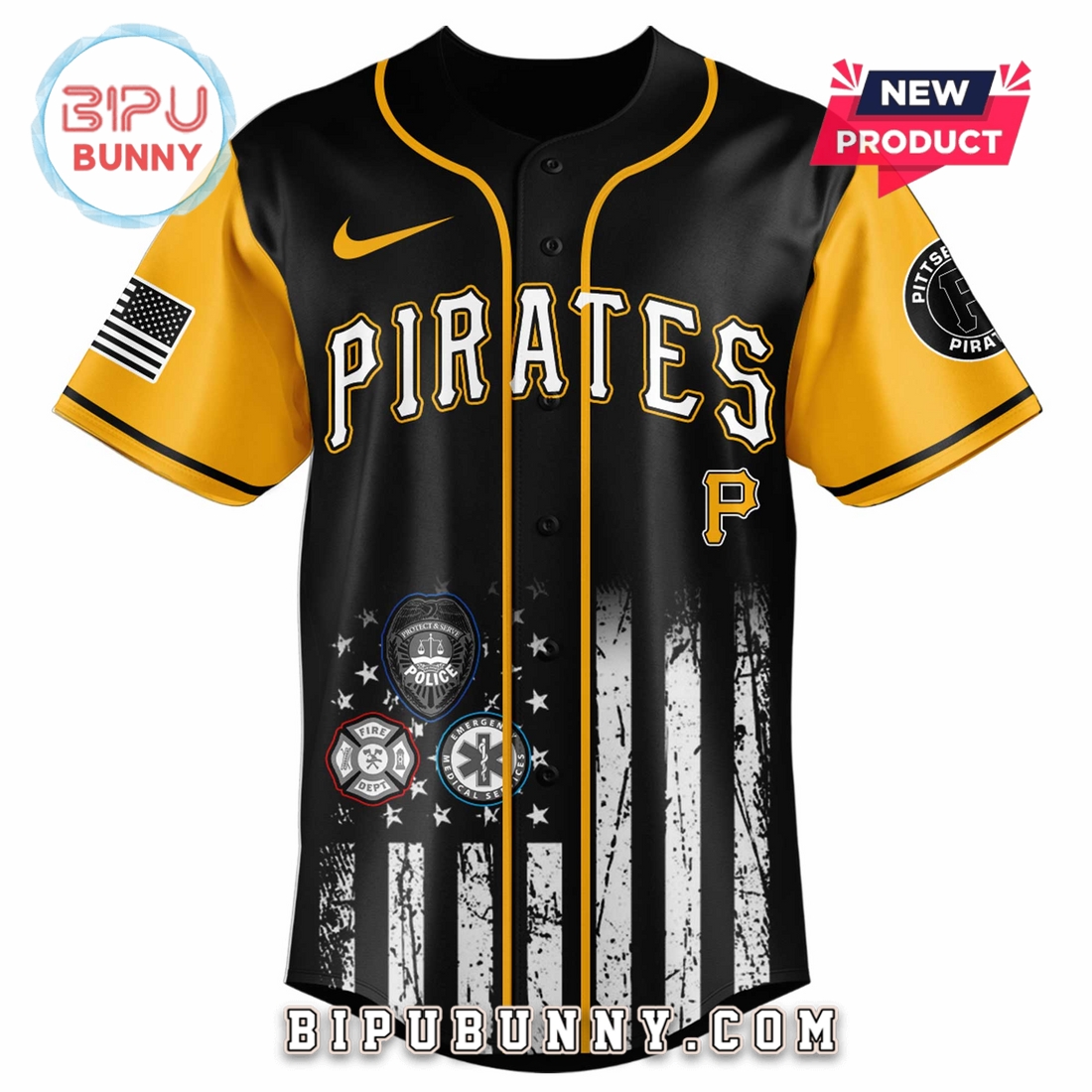 Pittsburgh Pirates MLB x First Responders Night Baseball Jersey Pittsburgh Pirates MLB x First Responders Night Baseball Jersey