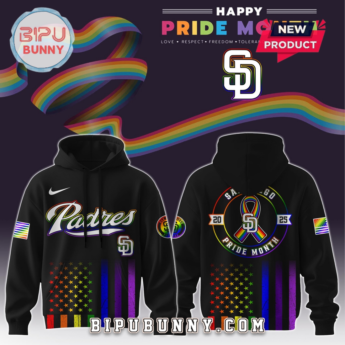 San Diego Padres MLB Pride Month LGBTQ Hoodie And Pants San Diego Padres MLB Pride Month LGBTQ Hoodie And Pants