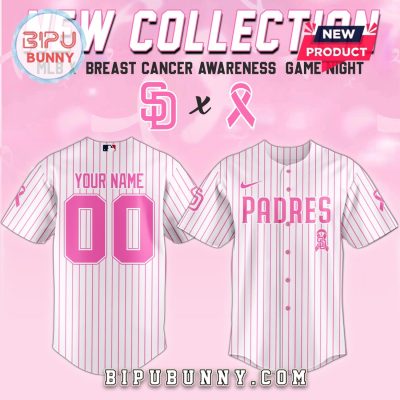 San Diego Padres MLB x Breast Cancer Awareness Game Night Baseball Jersey