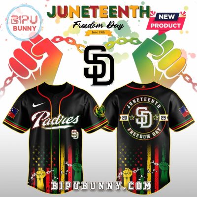 San Diego Padres MLB x Juneteenth Day 2025 Baseball Jersey