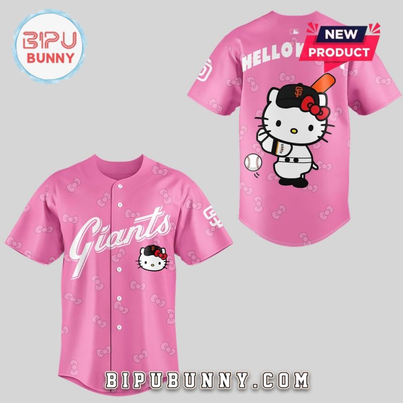 San Francisco Giants 2025 x Hello Kitty Baseball Jersey