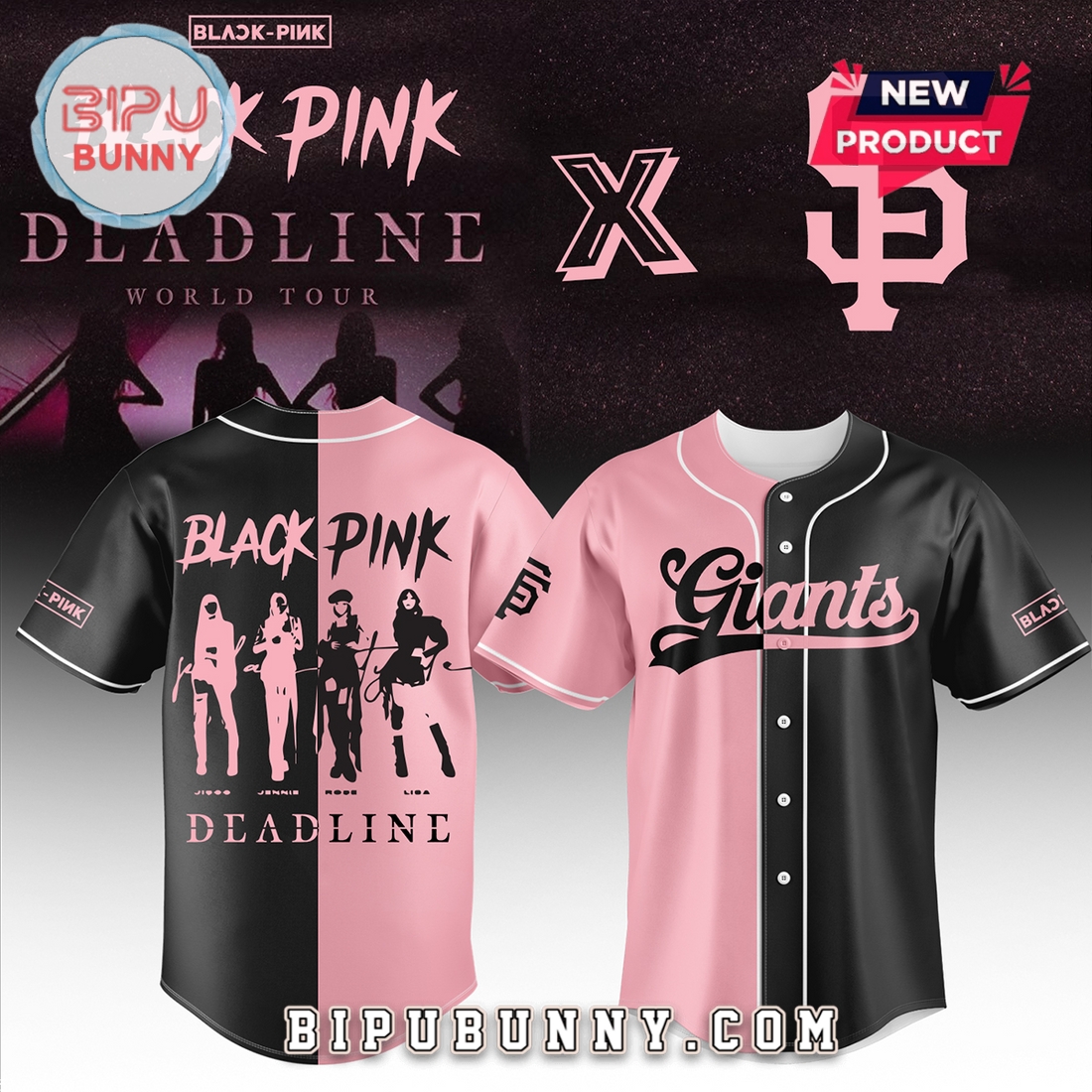 San Francisco Giants MLB x BLACKPINK Baseball Jersey San Francisco Giants MLB x BLACKPINK Baseball Jersey