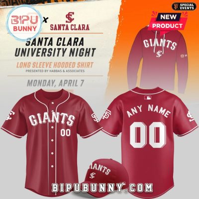 San Francisco Giants x Santa Clara University Night Baseball Jersey