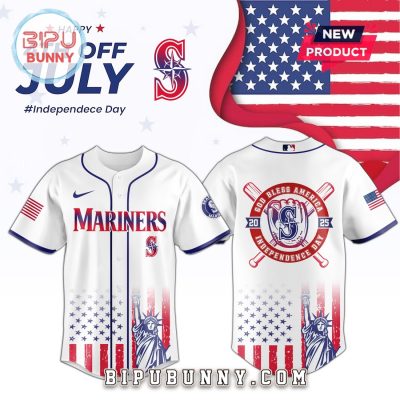 Seattle Mariners MLB Independence Day 2025 Baseball Jersey