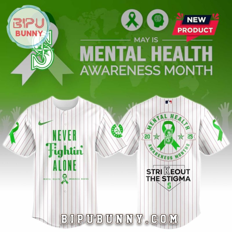 Seattle Mariners MLB Mental Health Awareness Baseball Jersey