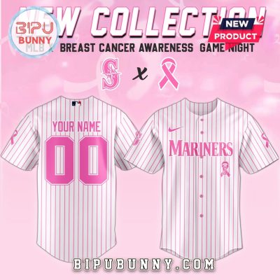 Seattle Mariners MLB x Breast Cancer Awareness Game Night Baseball Jersey