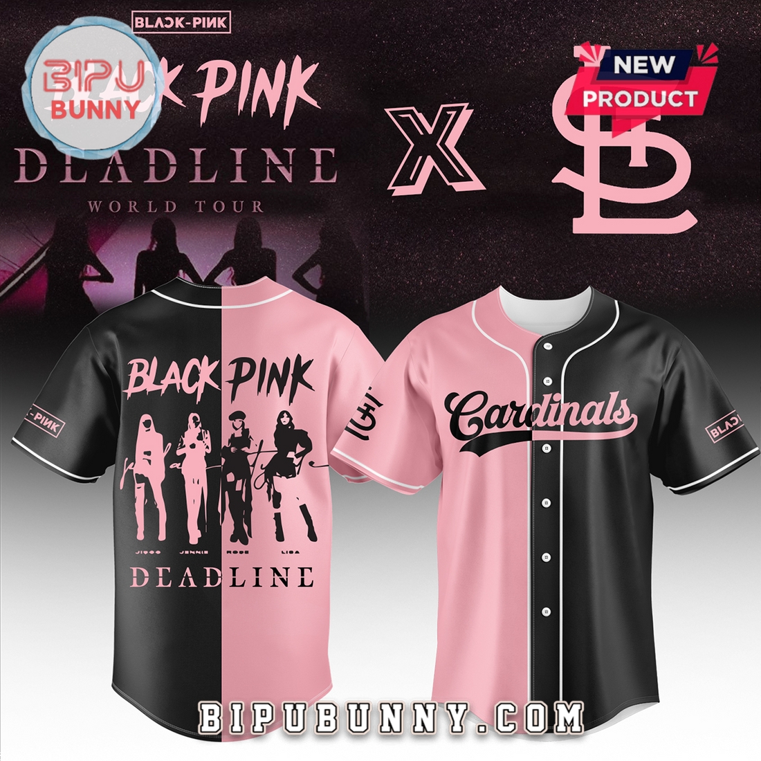 St. Louis Cardinals MLB x BLACKPINK Baseball Jersey St. Louis Cardinals MLB x BLACKPINK Baseball Jersey