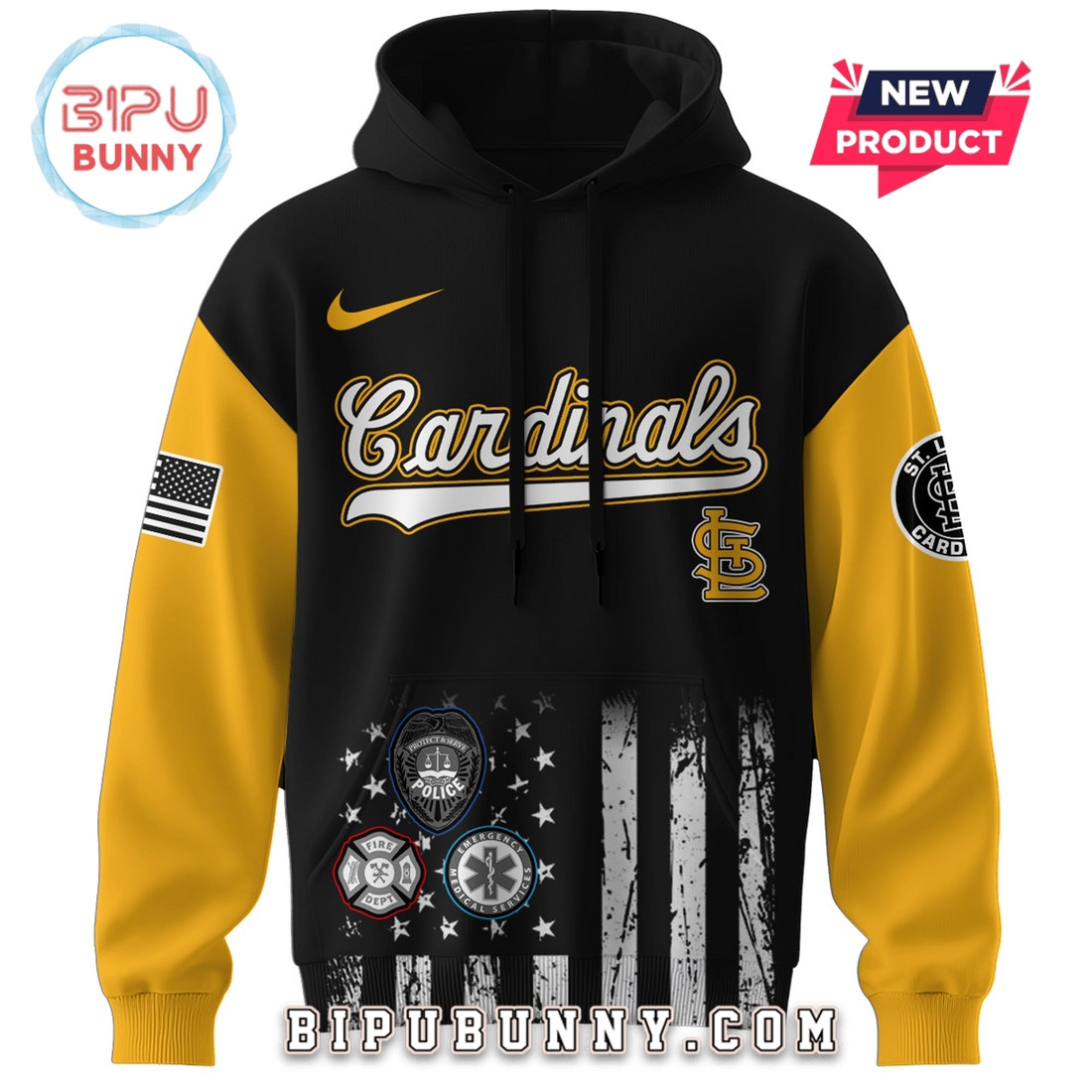 St.Louis Cardinals MLB x First Responders Night Hoodie And Pants St.Louis Cardinals MLB x First Responders Night Hoodie And Pants
