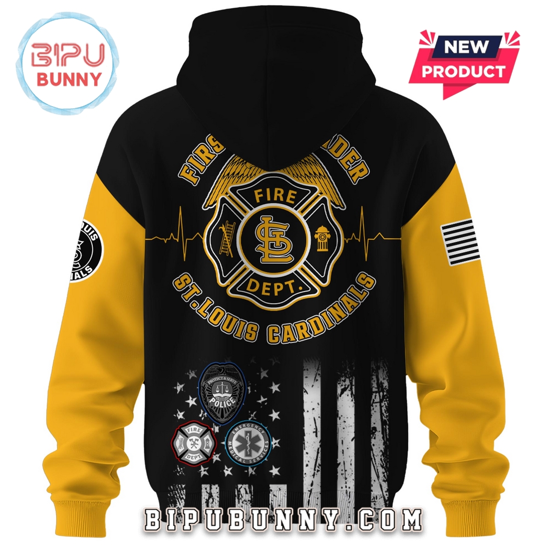 St.Louis Cardinals MLB x First Responders Night Hoodie And Pants St.Louis Cardinals MLB x First Responders Night Hoodie And Pants
