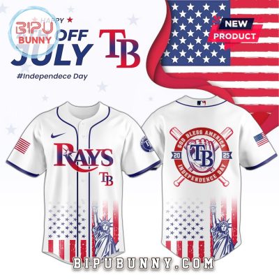 Tampa Bay Rays MLB Independence Day 2025 Baseball Jersey