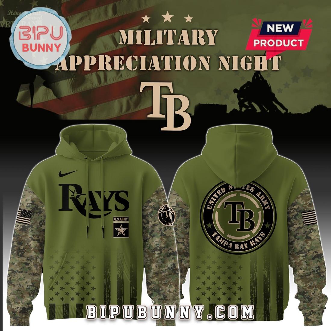 Tampa Bay Rays MLB x Army Military Appreciation Night Hoodie And Pants Tampa Bay Rays MLB x Army Military Appreciation Night Hoodie And Pants