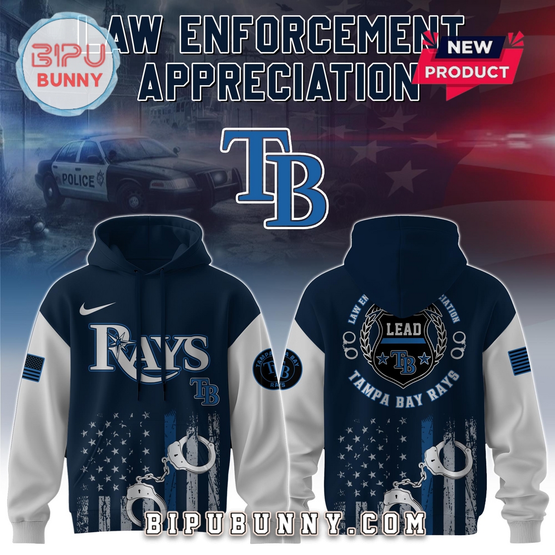 Tampa Bay Rays MLB x Law Enforcement Appreciation Day Hoodie And Pants Tampa Bay Rays MLB x Law Enforcement Appreciation Day Hoodie And Pants