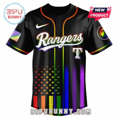 Texas Rangers Happy Pride Month Baseball Jersey