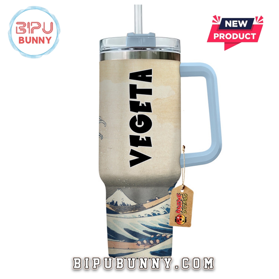 Vegeta Super Saiyan – Kanagawa Collection Stanley Tumbler 40oz Vegeta Super Saiyan – Kanagawa Collection Stanley Tumbler 40oz