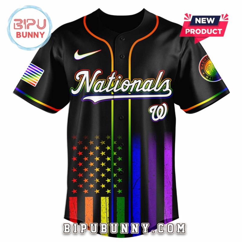 Washington Nationals Happy Pride Month Baseball Jersey