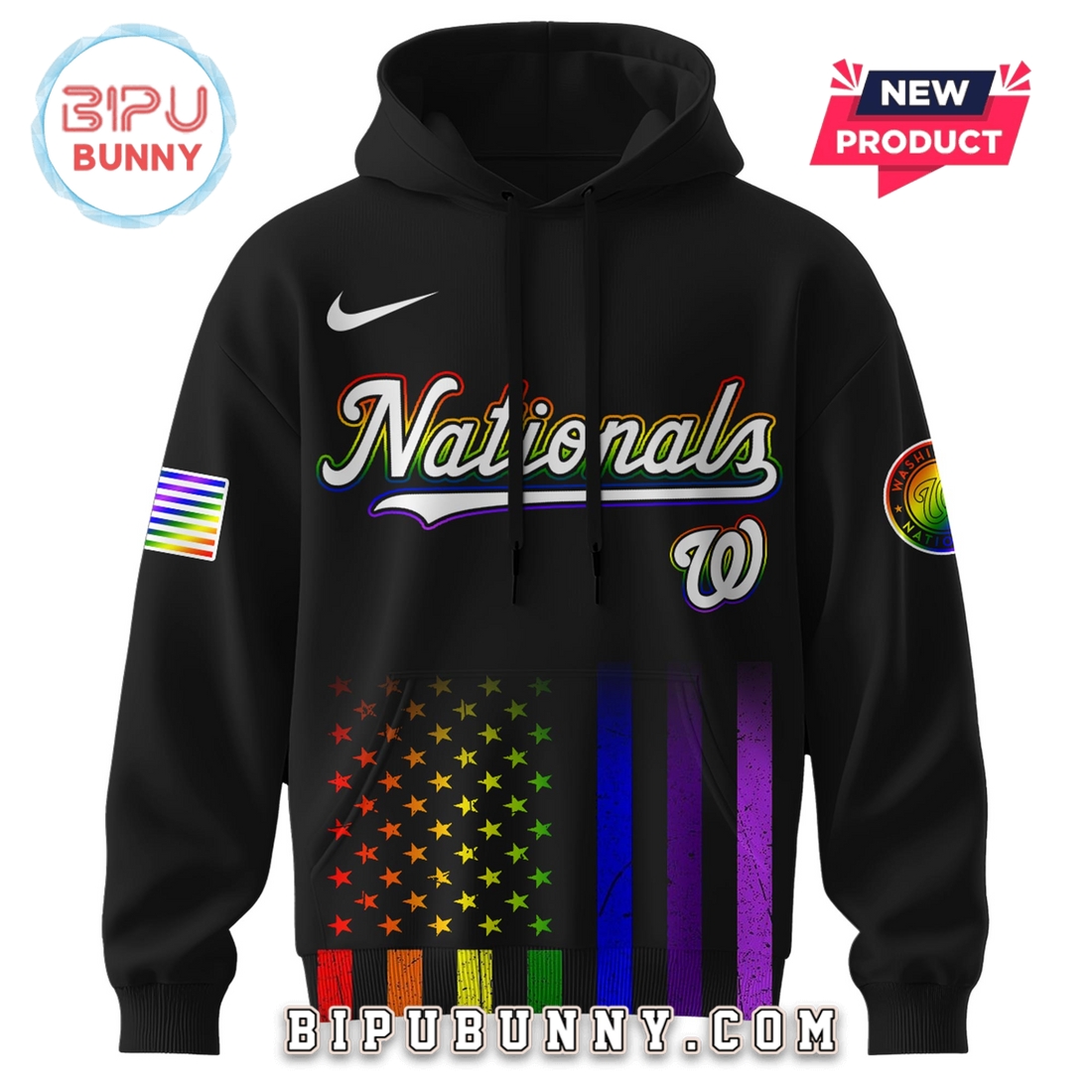Washington Nationals MLB Pride Month LGBTQ Hoodie And Pants Washington Nationals MLB Pride Month LGBTQ Hoodie And Pants