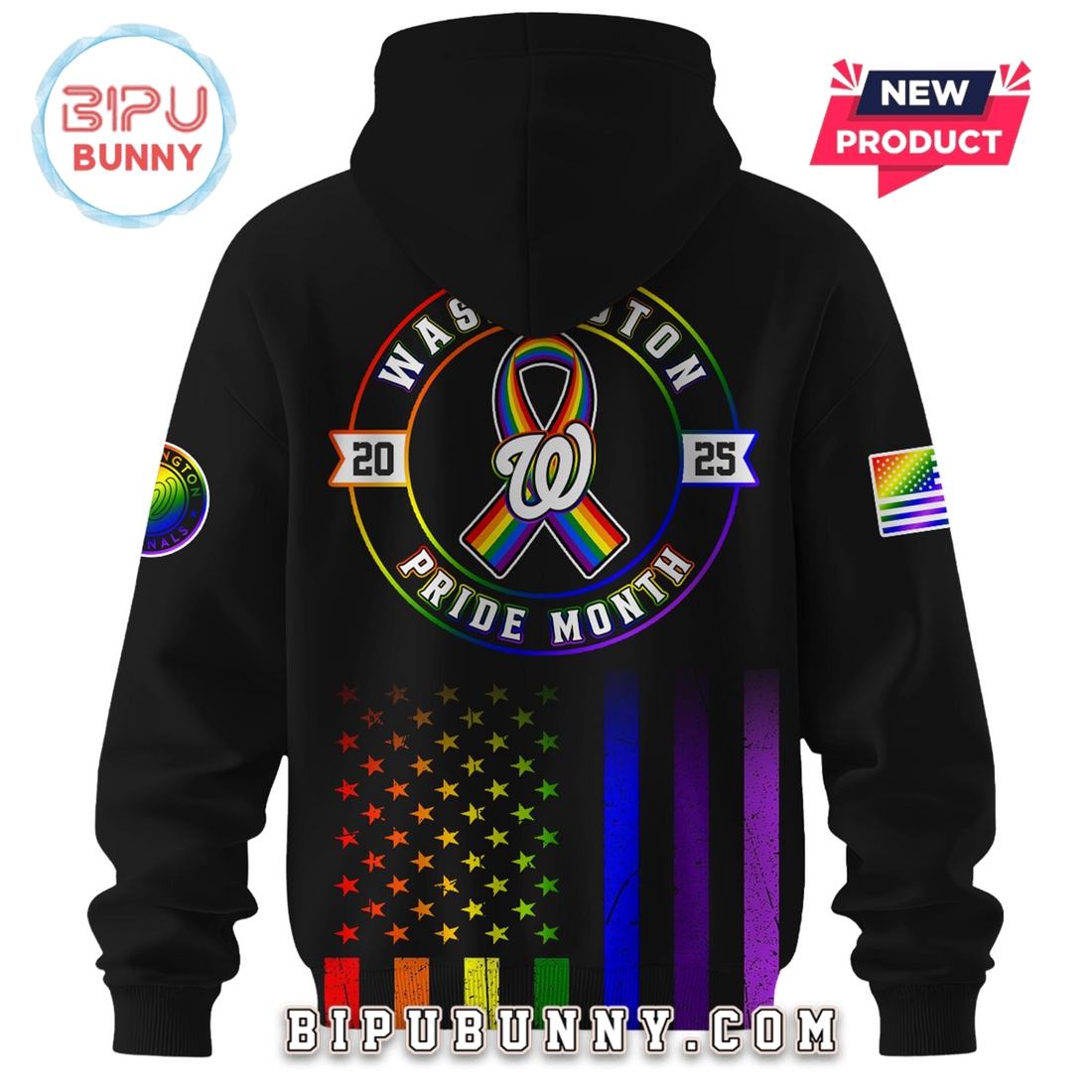 Washington Nationals MLB Pride Month LGBTQ Hoodie And Pants Washington Nationals MLB Pride Month LGBTQ Hoodie And Pants